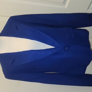 Women’s Pendelton cobalt blue Virgin wool blazer 12